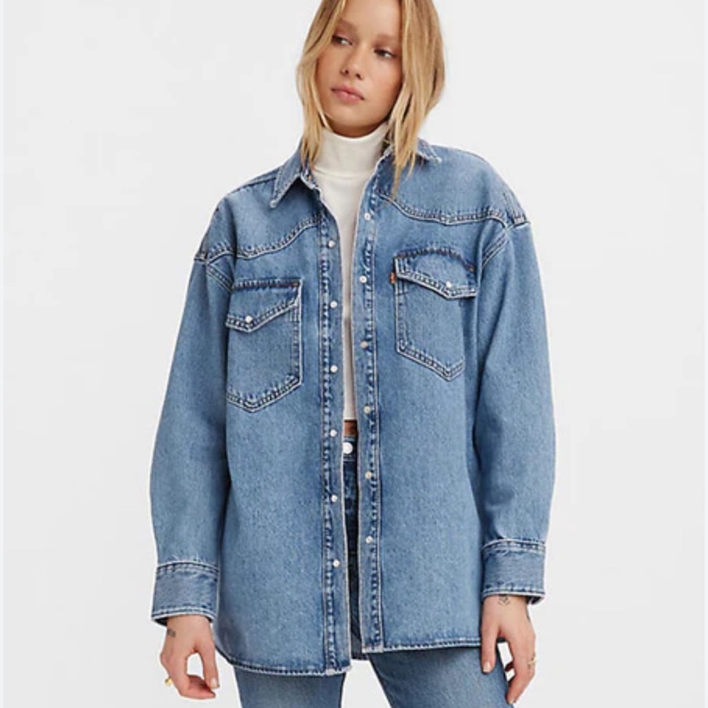 Levi's Oversized Denim Western Shirt Jacket